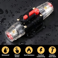 Disjoncteur DC réinitialisable 20-300A 12-48V étanche à réinitialisation manuelle pour autoradio, camping-car, marine, camion