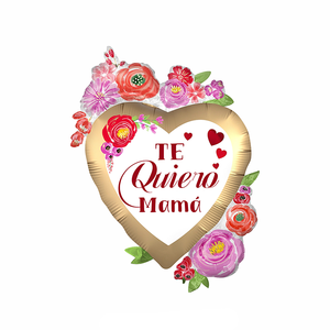 Décorations de ballons en aluminium de la série Fête des mères avec trophée espagnol couronne panier de fleurs arc-en-ciel nuage décorations de fête - Product Image 2