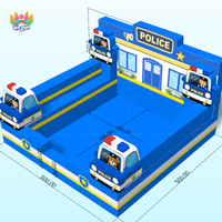 Piscine gonflable pour enfants Airfunpro en PVC, pour l'extérieur et l'intérieur, avec un thème bleu vif, capacité maximale 500 kg
