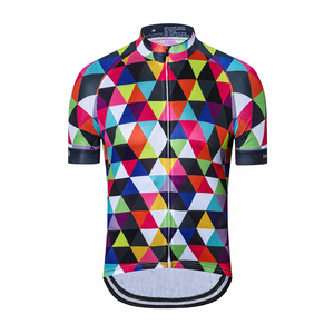 Maillot de Ciclismo Retro Personalizado para Hombre, 100% Poliéster, Media Manga, Estampado Digital, Transpirable, Cortavientos, Ropa Deportiva - Product Image 4