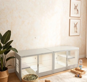 <span class=keywords><strong>Casa</strong></span> para Gatos Extra Grande <span class=keywords><strong>de</strong></span> Madera Maciza, Moderna y Clásica, <span class=keywords><strong>de</strong></span> Lujo, para Interiores, con Áreas <span class=keywords><strong>de</strong></span> Descanso, Bandeja <span class=keywords><strong>de</strong></span> Plástico Transpirable - Product Image 2