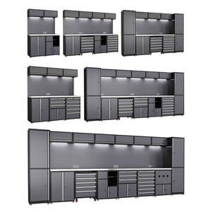 Customizable Heavy-duty Cold Rolled Steel Lockable <b>Rolling</b> Wheels Workbench <b>Tool</b> Cabinet Modular Garage Combination Workshop - Product Image 5