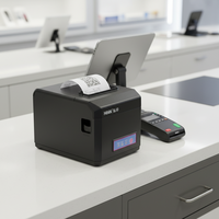 Hoin HOP-E801 300mm/s kecepatan tinggi Pos 80mm Printer termal penerimaan USB BT WIFI Printer dengan Auto Cutter