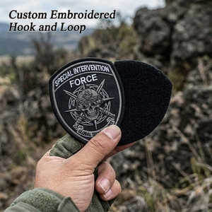Patch Tactique Personnalisé Brodé à Crochets et Boucles, Motif Uniforme Équipe de Sécurité, Applique pour Sac à Dos et Veste d'Extérieur - Product Image 1