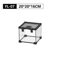 Terrarium en verre pour reptiles, pour gecko, lézard, grenouille Pacman, décoration d'habitat et reproduction