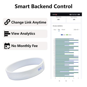 Pulsera de Silicona NFC con Código QR y Logotipo Personalizado, Identificación Médica, para Adultos y Niños - Product Image 3