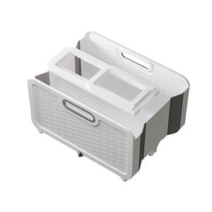 Cubo para fregona plegable, fregona Rectangular, paño plano, cepillo para lavar el suelo, cubo para apretar, cubo individual, almacenamiento en lavabo de drenaje - Product Image 6