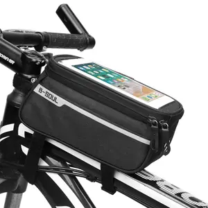 Kustom luar ruangan bersepeda Eva casing ponsel gesper kemudi tahan air tas sadel sepeda tas setang sepeda