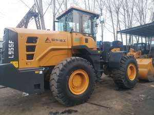 SDLG L956F Used Wheel Loader 2018 7 Ton Rated Front Loader Yellow Heavy Duty Earthmoving Machine Cummins Engine Denison Pump - Product Image 1