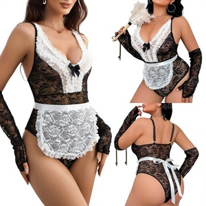 Lencería de cosplay de conejita sexy de la marca JSY al por mayor, bodys de control medio con bordado ecológico y lazo de lona para - Product Image 3