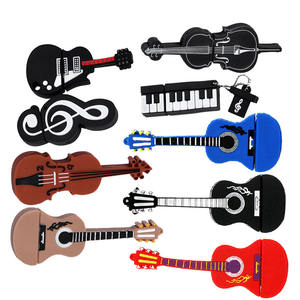 Nuevo Disco USB de Dibujos Animados al por Mayor de Fábrica, Forma de Guitarra Creativa, Aluminio, Regalo Personalizado, Música Portátil para Automóvil, USB de Alta Velocidad - Product Image 1