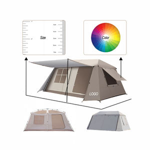 Tente imperméable portative de double couche de jardin extérieur de plage d'appartement de deux chambres à coucher extra-large personnalisé pour le camping et les parties - Product Image 1