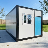 Maison modulaire préfabriquée pliable en Z et en X, conteneur de 20 pieds, mobile et portable pour l'extérieur
