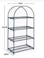 Mini Serre-Serre Portable avec Roues Verrouillables et Housse en PVC pour Intérieur ou Extérieur-Maison Verte de 27x19x63 Pouces