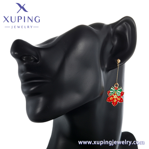 Pendiente-1540 <span class=keywords><strong>XUPING</strong></span> <span class=keywords><strong>JEWELRY</strong></span> Calcetines de Navidad Pendientes de tuerca de estrella <span class=keywords><strong>Material</strong></span> de cobre Pendientes de joyería de moda chapados en oro de 14 quilates - Product Image 6
