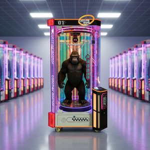 Grande machine de jeu d'arcade d'intérieur sur pied, type grue à ciseaux, pour la distribution de peluches et de cadeaux - Product Image 1