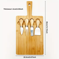 Houten kaasplank set op maat voor snacks, afternoon tea, desserts, kaas, ontbijt, fruitplateau, bamboe kaasplank set
