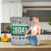 Thé Détox Minceur Ventre Plat Chinaherbs à Expédition Rapide - Thé Vert Herbal Naturel Détoxifiant au Moringa pour le Côlon, Marque Privée