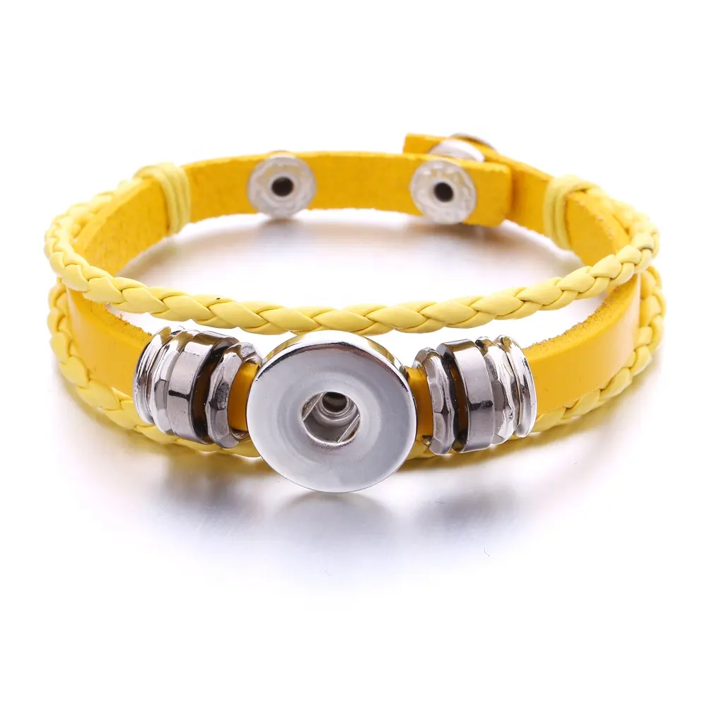 R.Gem. Bán Buôn Tùy Chỉnh Thiết Kế Mới Hợp Kim Trang Sức 18 Mét Nút Snap Thăng Hoa Snap Charm Bracelet