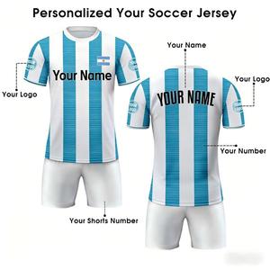 Camiseta de Fútbol de Malla Transpirable de Alta Calidad, Versión Jugador, Secado Rápido, Personalizable con Nombre y Número - Product Image 4