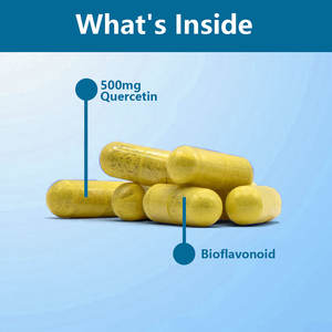 Cápsulas de Quercetina de Alta Calidad ODM OEM, 500 mg, Suplemento Dietético para Adultos, Fortalece Huesos y Articulaciones, Aumenta los Niveles de Energía, 100% - Product Image 4