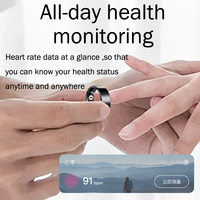 Bague connectée élégante pour la santé, tracker d'activité en acier inoxydable, surveillance du rythme cardiaque et du sommeil, étanche IP68, contrôle par application, GPS à distance