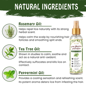 <span class=keywords><strong>Spray</strong></span> Districante e Rinfrescante per Capelli Bambini, Protezione del Cuoio Capelluto, Cura Contro i <span class=keywords><strong>Pidocchi</strong></span> - Product Image 3