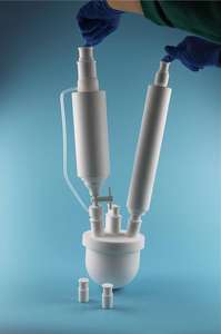 Single layer PTFE reactor supplier chemical reactor with stirring 3L to 100L reaction tank customization - Product Image 4