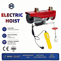 Palans électriques sans fil portables à longue durée de vie, monophasés 110V60Hz, homologués CE, pour le levage de matériaux de construction sur chantier