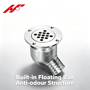 Drain de sol flottant en acier inoxydable 316 pour yacht, accessoires de quincaillerie marine - Product Image 6