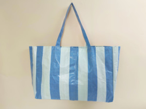Sacca intrecciata in polipropilene (PP) con motivo leopardo personalizzato EcoBag personalizzato con borsa a tracolla con Logo fabbrica Calico - Product Image 4