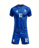 Ensemble de maillots de football personnalisés à manches courtes, respirant et à séchage rapide, en polyester, uniforme de football par sublimation, kit d'équipe adulte OEM avec logo
