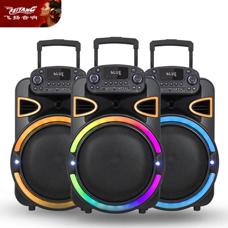 Cartoon Tuin Goedkope Jb Lift Trolley Party Outdoor Enkele 12 Inch Toren Bt Draadloze Usb Boombox Quran Pa Dj Audio Luidspreker