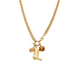 Collar Hecho a Mano para Mujer, Estilo INS, Chapado en Oro de 18K, Acero Inoxidable, Colgante de Perla con Forma de Corazón, Cadena de Eslabones Geométricos, Joyería DIY de Nicho - Product Image 6