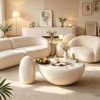 Mesa de Centro Moderna Francesa Ecológica de MDF para Sala de Estar, Diseño Decorativo para Apartamentos Pequeños, Muebles para el Hogar