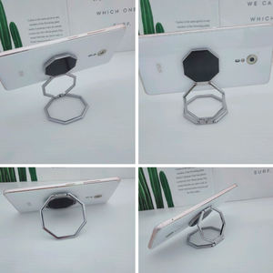 360° Drehbarer Handyhalter Ständer Ringhalterung Superkleber Geschenkring-Schnalle Rutschfester Halter Gossip-förmige Faltbare Halterung - Product Image 6