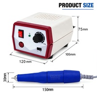 Ponceuse à ongles électrique OEM Strong 204 + 105L, 40000 tr/min, pièce à main micromoteur, lime à ongles pour manucure et pédicure, pour ongles en acrylique et gel