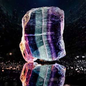 Piedra rugosa de cristal natural de alta calidad, rebanada de fluorita colorida de arcoíris, venta al por mayor - Product Image 3