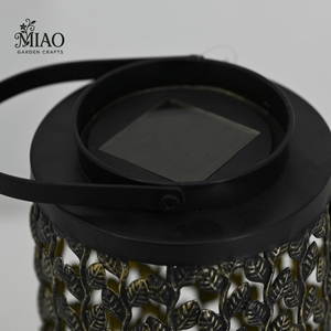 New Handmade Retro <strong>Style</strong> Decorative LED Solar Power <strong>Lantern</strong> Cutwork Design Bronze Color Eco-Friendly Outdoor Christmas <strong>Lantern</strong> - Product Image 4