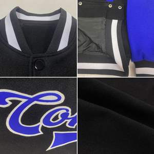 Veste de baseball varsity personnalisée Fanscustom, taille XS, manches en cuir personnalisées avec nom et numéro brodés pour hommes et femmes - Product Image 4