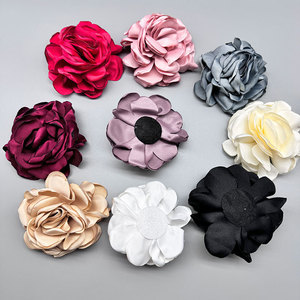 Bordure en tissu à motif de roses 8,5 cm, accessoires capillaires durables pour la confection de bijoux, vêtements et garnitures décoratives - Product Image 2