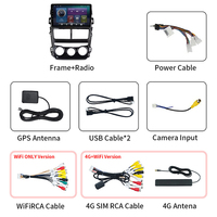 Radio con GPS y Pantalla Táctil para Auto, Reproductor Multimedia de 9 Pulgadas y 8 Núcleos, Carplay, Estéreo Android para Toyota Yaris Vios 2018 2019 2020