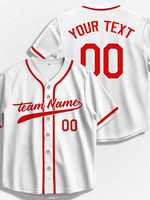 Jersey Baseball Nama dan Nomor Tim yang Dipersonalisasi, Seragam Jersey Baseball Kustom untuk Pecinta Baseball, Jersey Baseball Cetak 3D