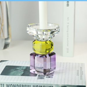 Bougeoir en <span class=keywords><strong>cristal</strong></span> de luxe pour la <span class=keywords><strong>d</strong></span>écoration de la maison, <span class=keywords><strong>d</strong></span>écoration de table, bougeoir en verre de <span class=keywords><strong>cristal</strong></span> pour mariage et Noël - Product Image 2