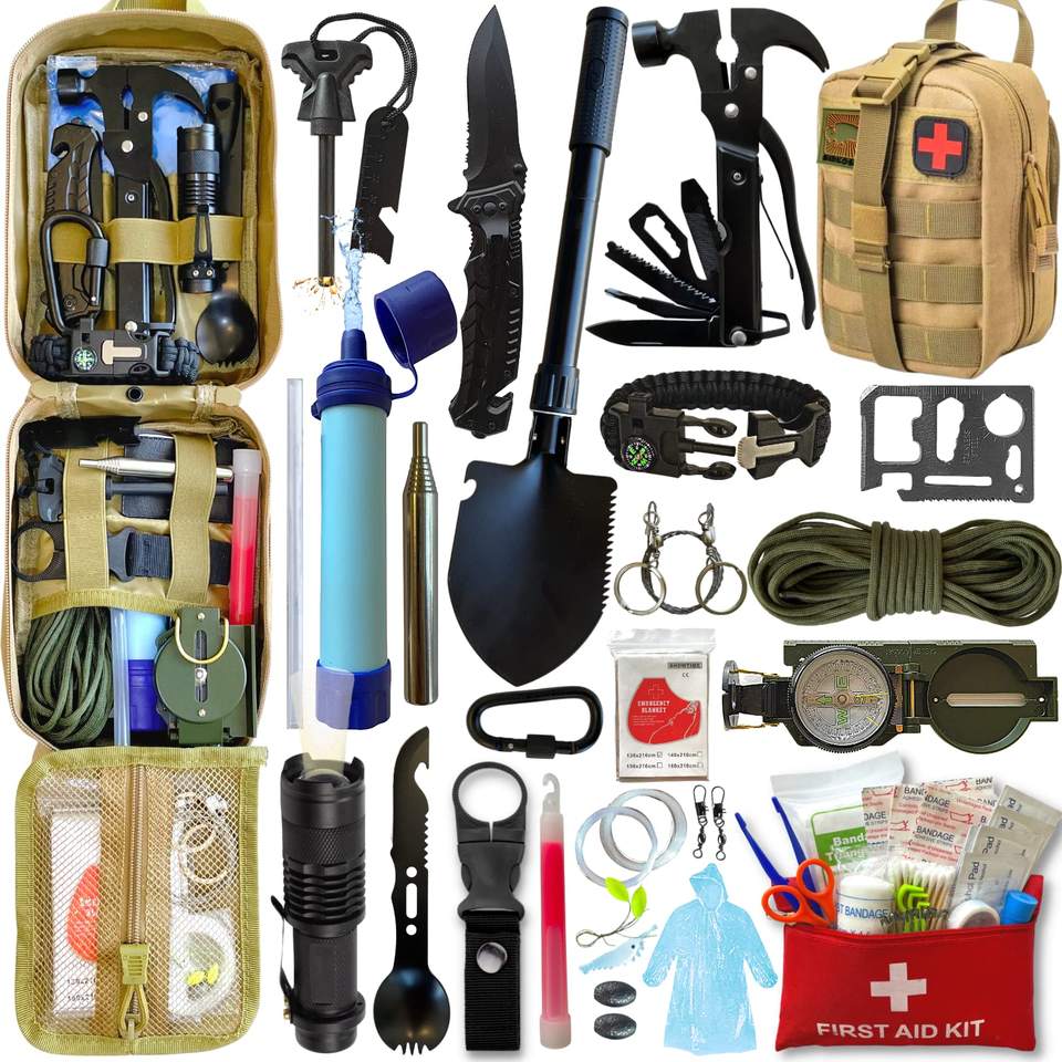 SOS Tactical Bug Out Bag - Outdoor Emergency First Aid Kit