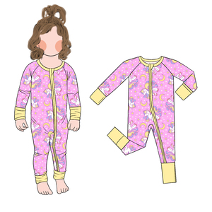 ชุดรอมเปอร์มีซิปสำหรับเด็กหญิงและเท้ามีซิป2ทางสำหรับฤดูใบไม้ผลิและใบไม้ร่วง - Product Image 4