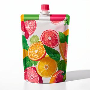 Pochettes souples personnalisées pour jus d'orange avec bec verseur, emballage stand-up pour usage alimentaire, prix usine pour jus et boissons gazeuses - Product Image 3