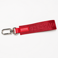 Porte-clés en nylon jacquard épais gaufré, inspiré, avec fermoir métallique robuste, faible MOQ, plusieurs couleurs disponibles