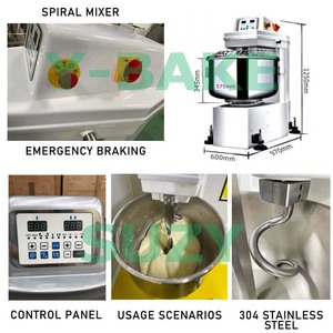 Máy nhào bột công nghiệp 100kg mới dùng cho bánh mì, bánh ngọt, bánh trung thu, bột gạo - Product Image 4