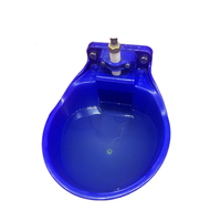 Abreuvoir en plastique pour bétail, chiens, moutons, chevaux avec valve flottante, bleu, abreuvoirs pour vaches